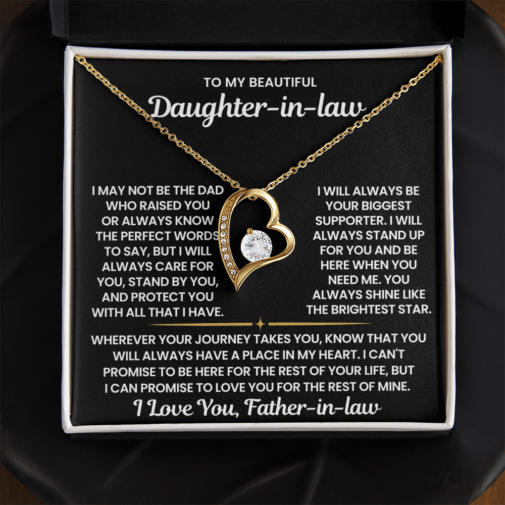 To My Beautiful Daughter-in-law - "The Brightest Star" Forever Love Necklace