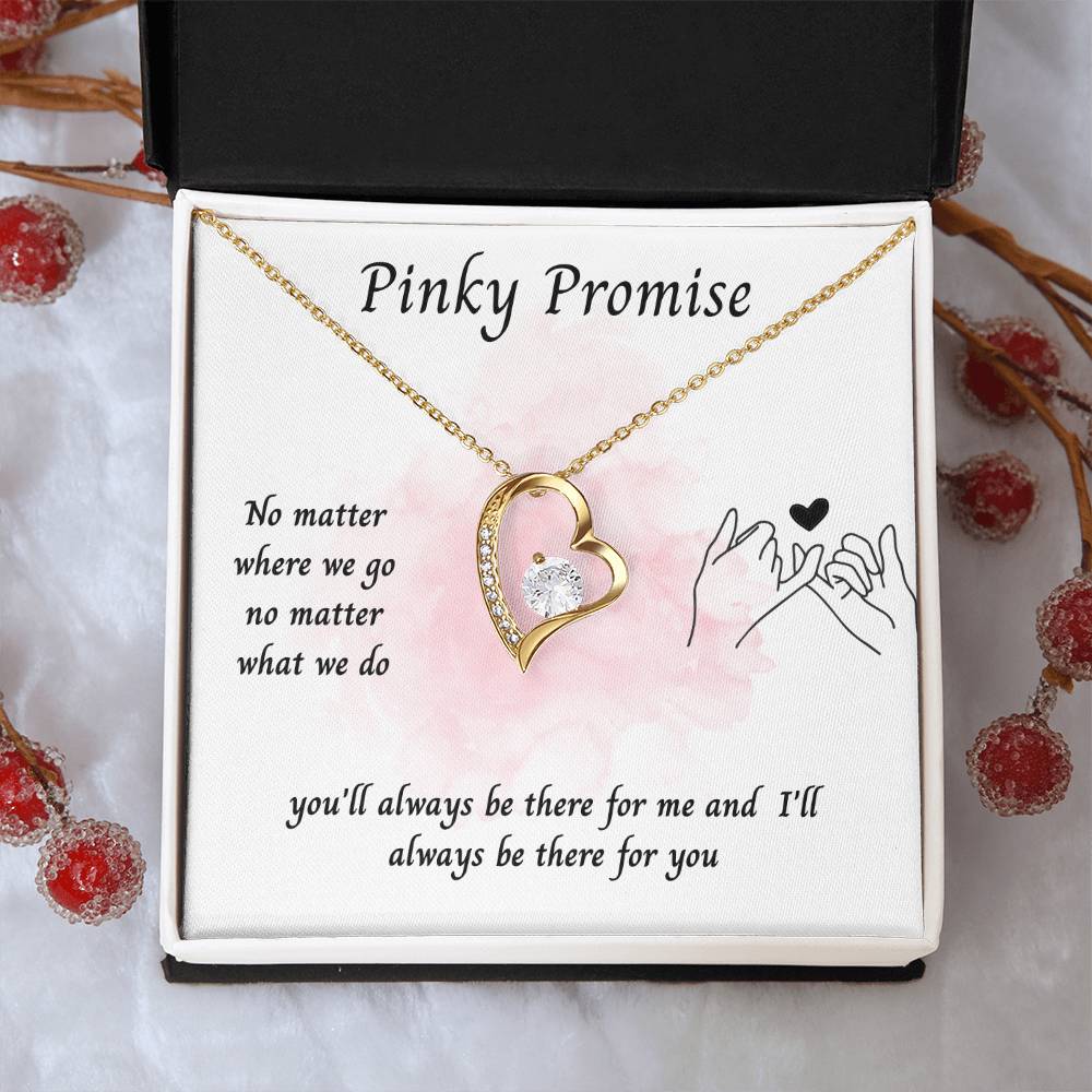 To My Girlfriend – ''Pinky Promise'' Forever Love Necklace