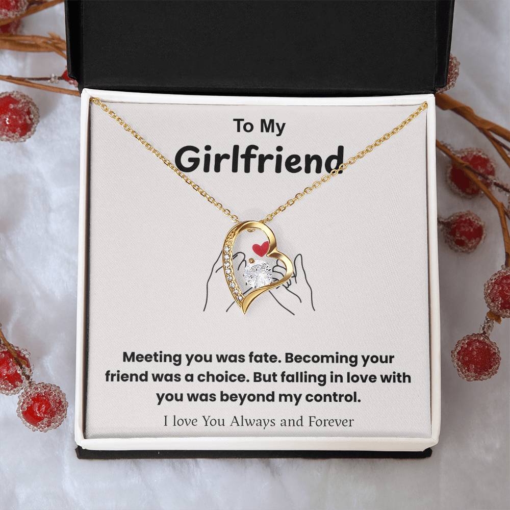 To My Girlfriend – ''Fate Brought Us Together'' Forever Love Necklace