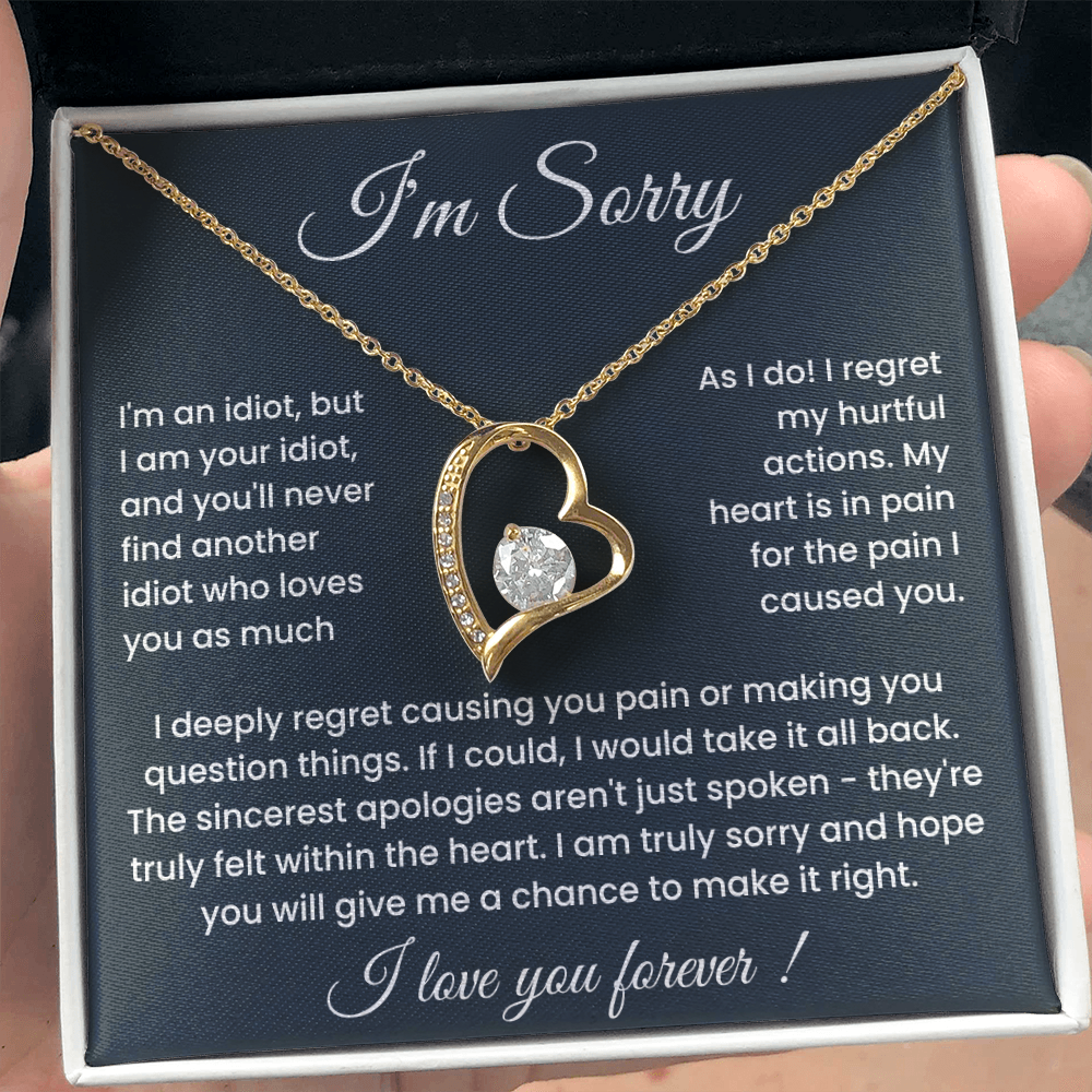 To My Love – ''Sorry for Hurting You'' Forever Love Necklace