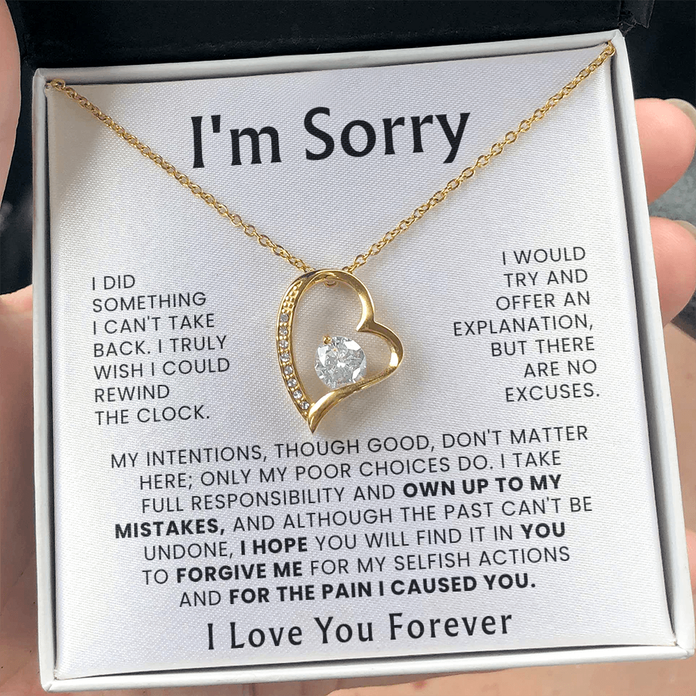 To My Love – ''Please Forgive Me'' Forever Love Necklace