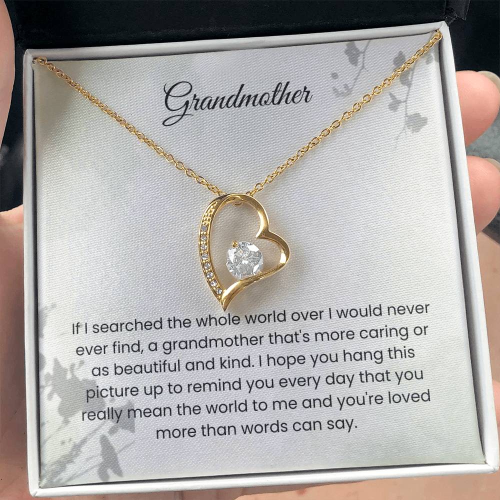 To My Grandmother - "More Than Words Can Say" Forever Love Necklace