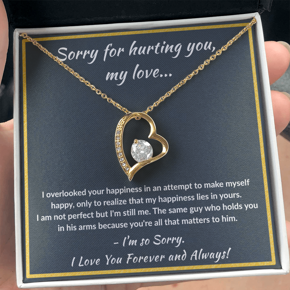 I'm Sorry My Love - ''You're All That Matters'' Forever Love Necklace