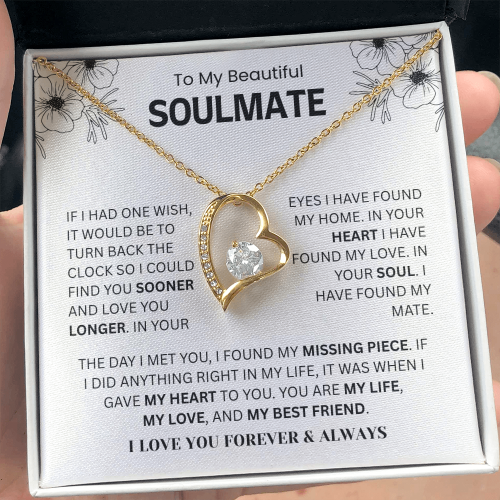 To My Soulmate – “You Are My Missing Piece” Forever Love Necklace